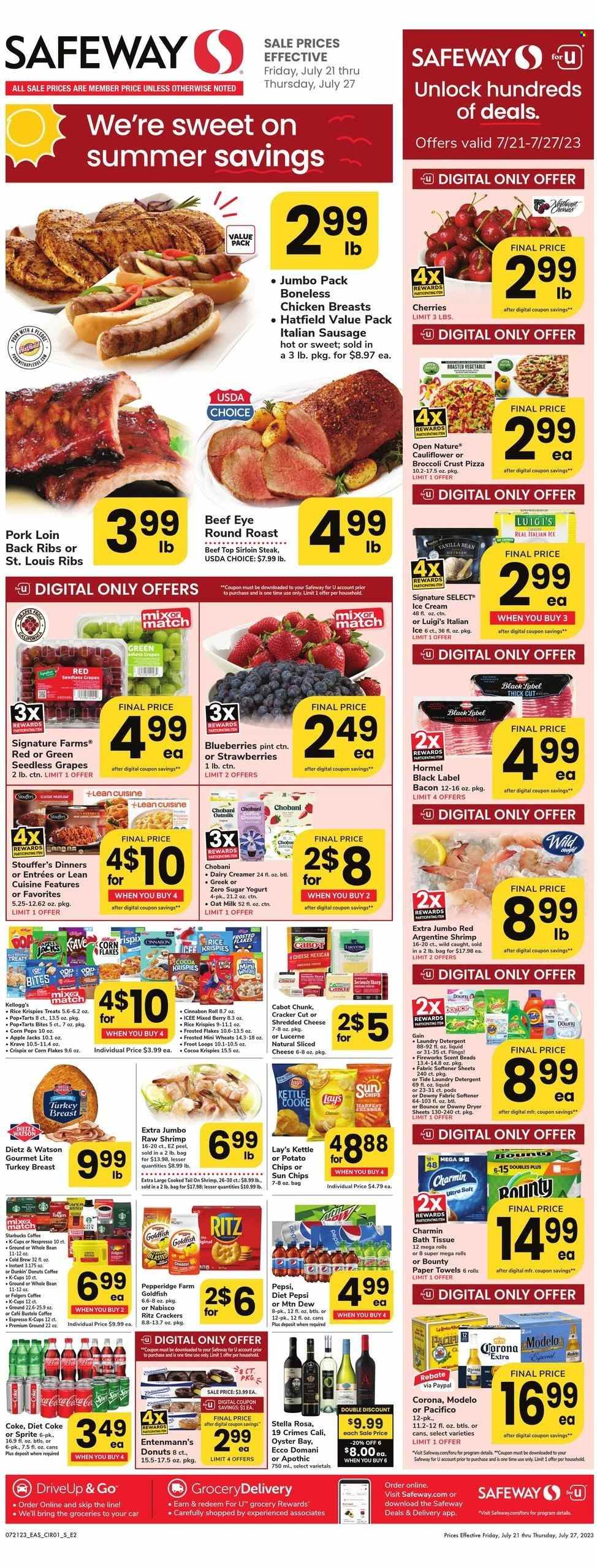 Safeway ad - 07/21/2023 - 07/27/2023. Page 1