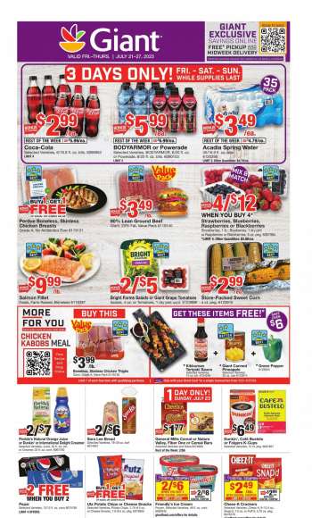Giant Food Flyer - 07/21/2023 - 07/27/2023.