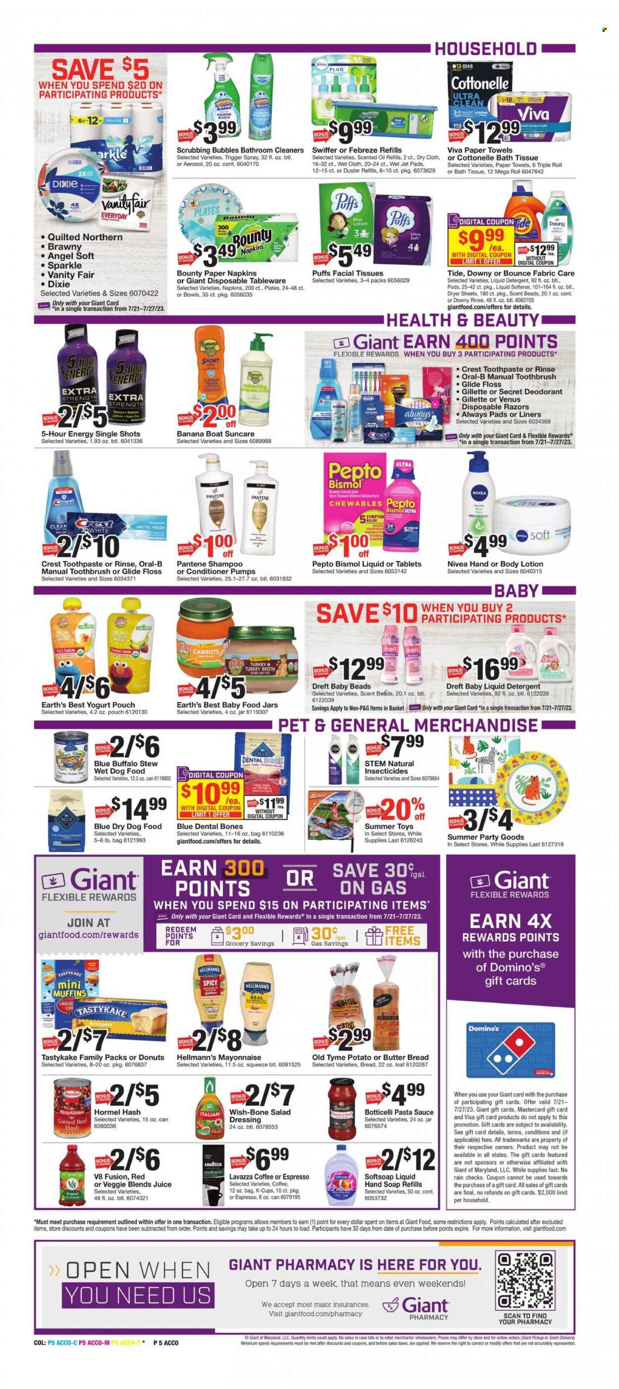 Giant Food ad - 07/21/2023 - 07/27/2023. Page 9