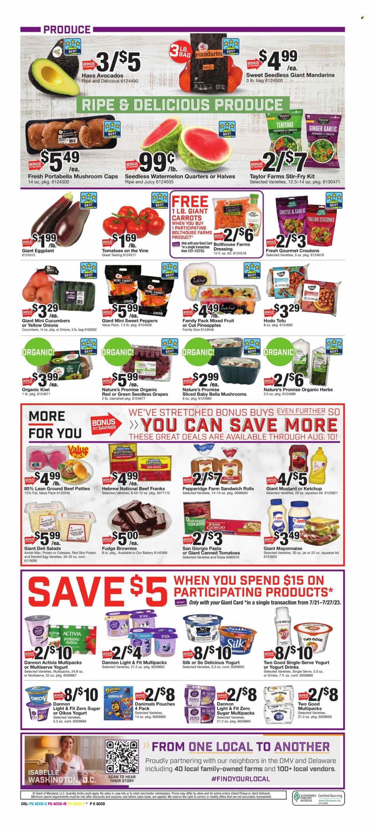 Giant Food ad - 07/21/2023 - 07/27/2023. Page 10