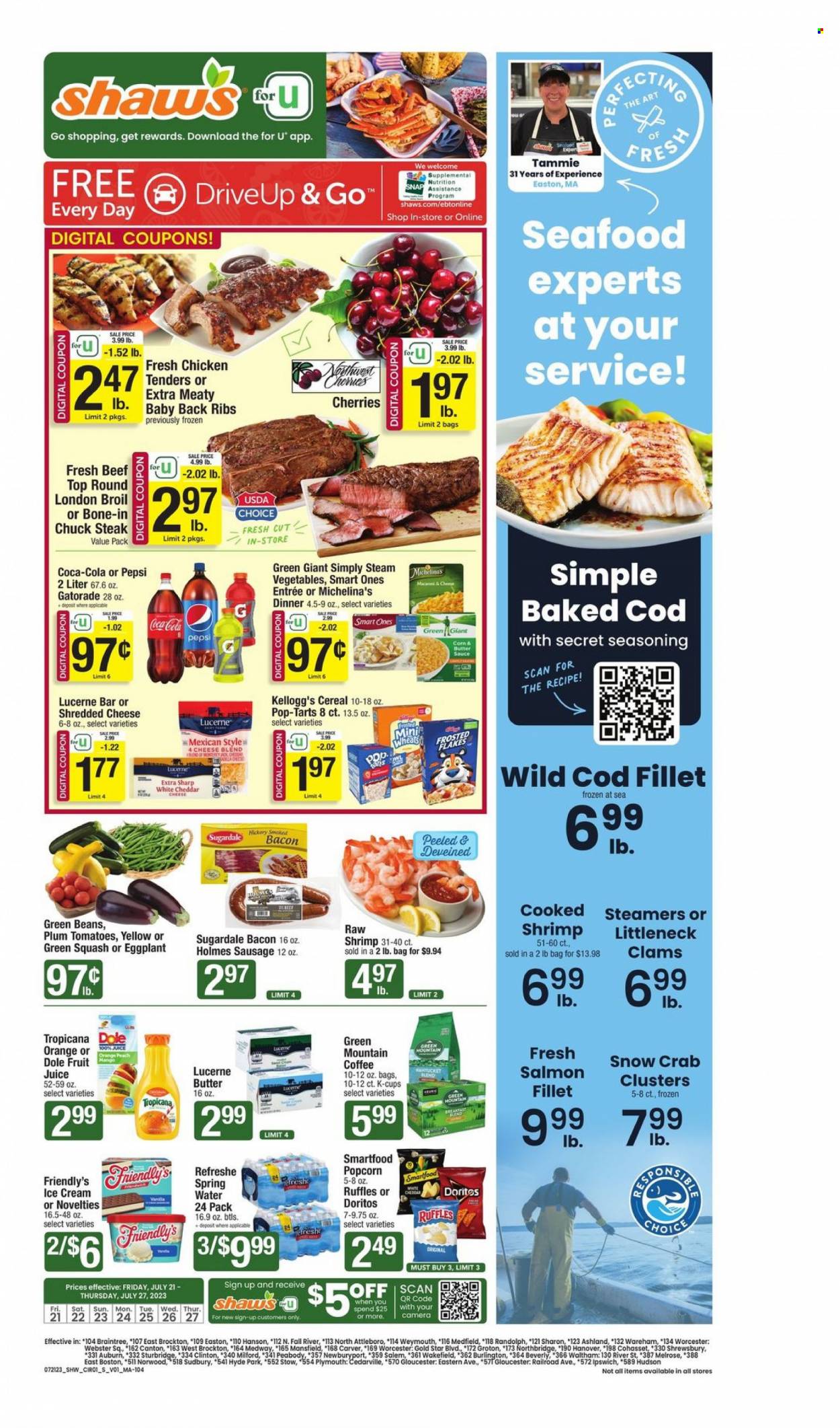 Shaw’s ad - 07/21/2023 - 07/27/2023. Page 1