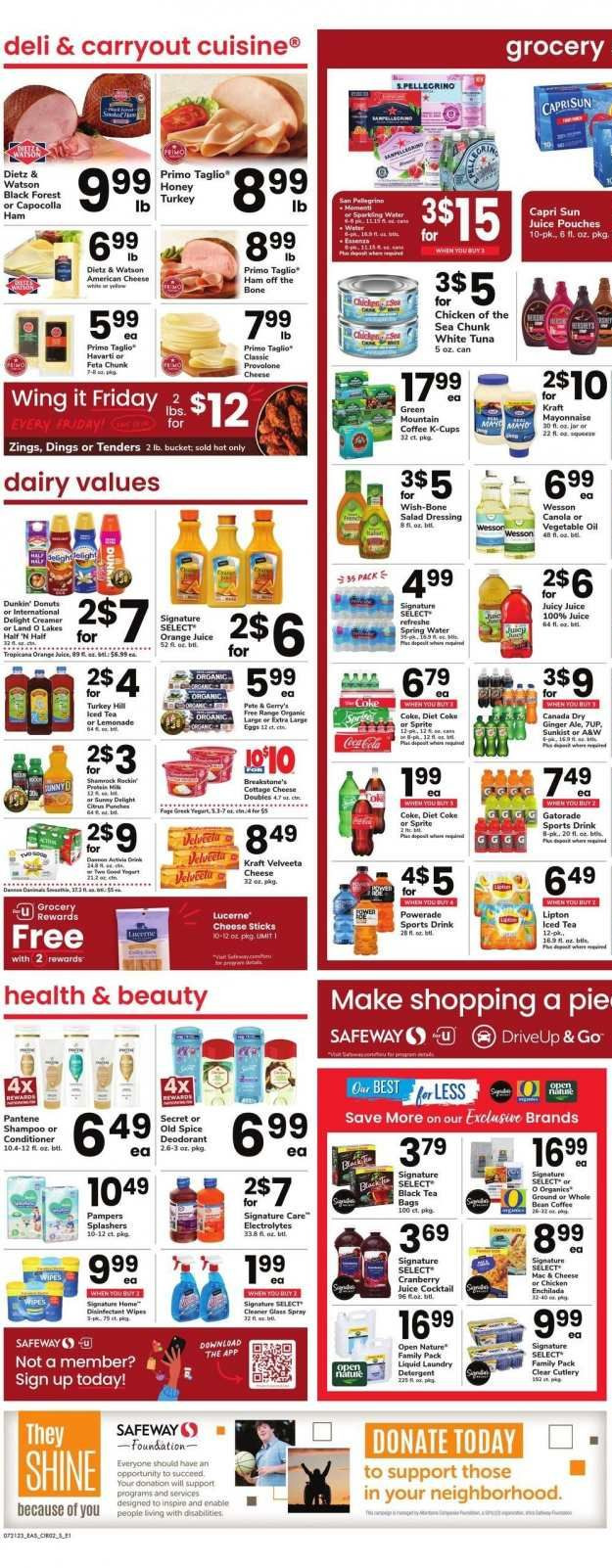 Safeway ad - 07/21/2023 - 07/27/2023. Page 5