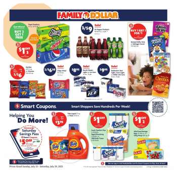 Family Dollar Flyer - July 23, 2023 - July 29, 2023.