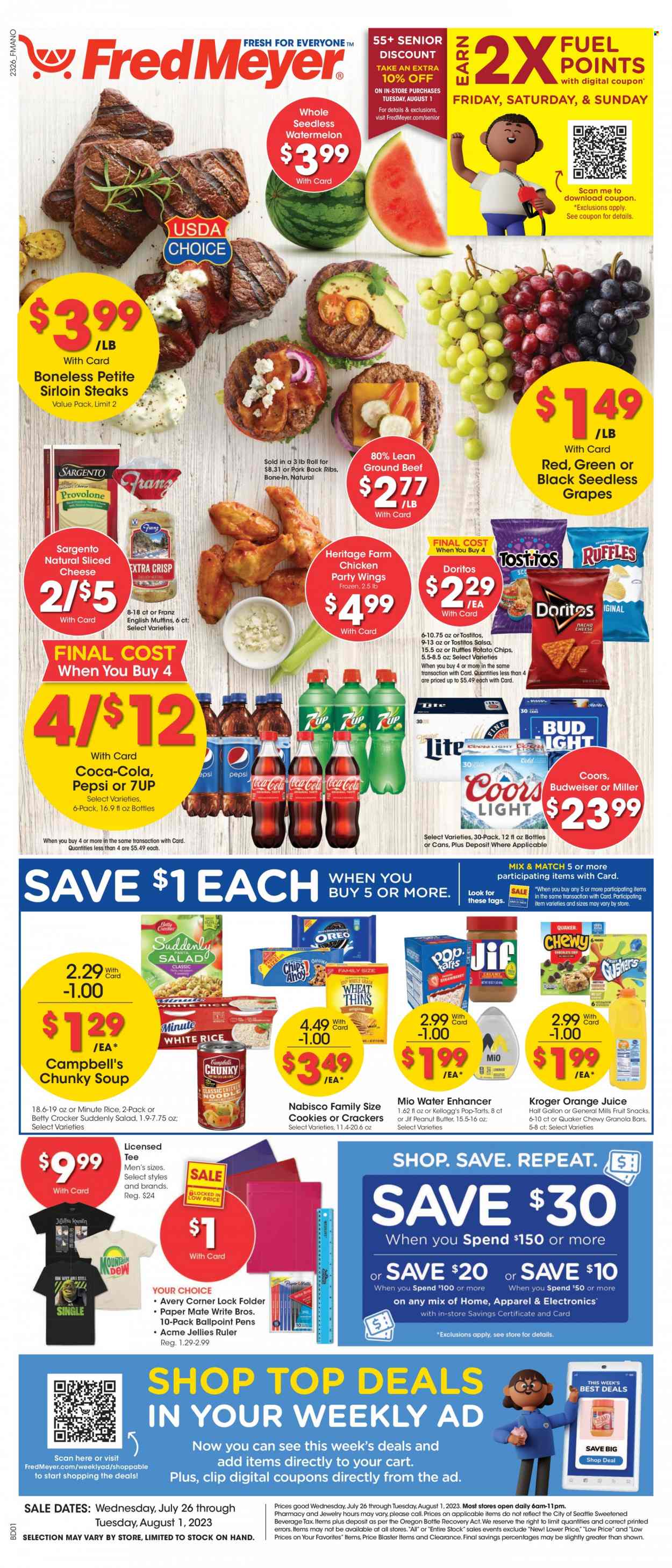 Fred Meyer ad - 07/26/2023 - 08/01/2023. Page 1