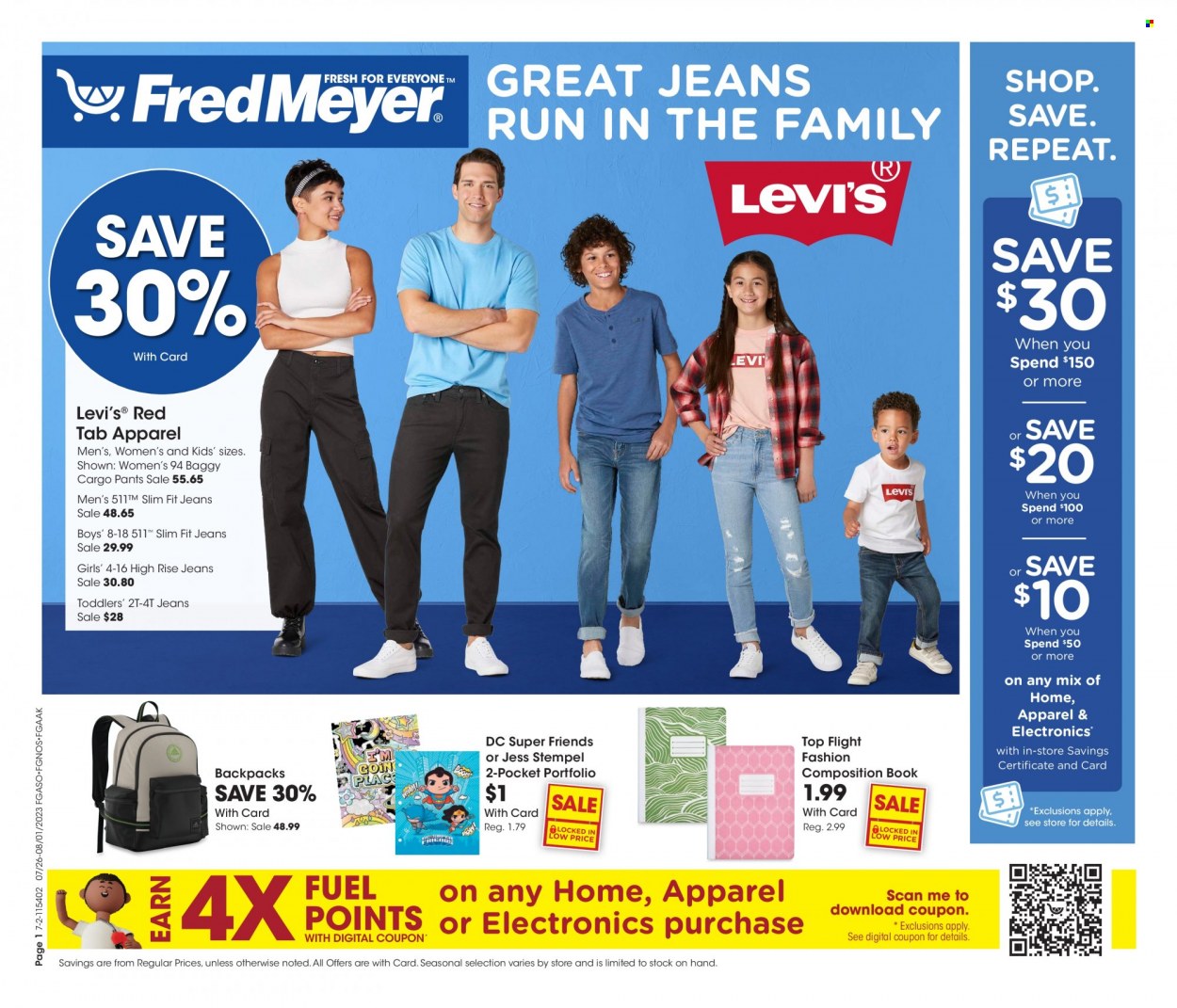 Fred Meyer ad - 07/26/2023 - 08/01/2023. Page 1