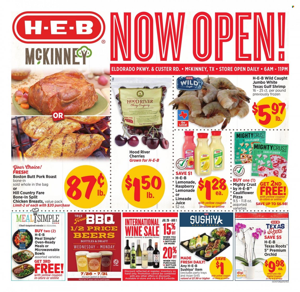 H-E-B ad - 07/26/2023 - 08/01/2023. Page 1