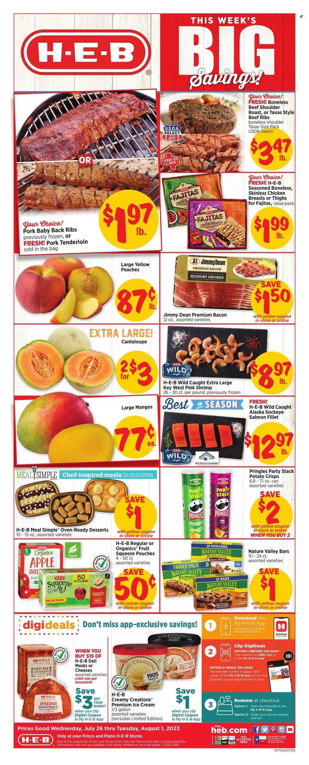 H-E-B ad - 07/26/2023 - 08/01/2023. Page 1