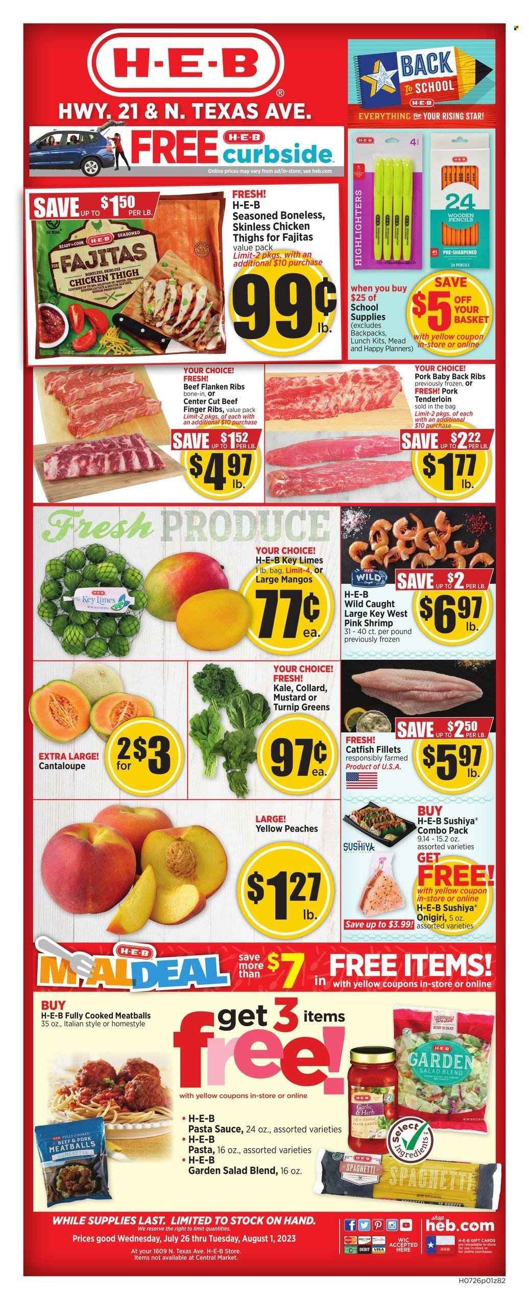 H-E-B ad - 07/26/2023 - 08/01/2023. Page 1