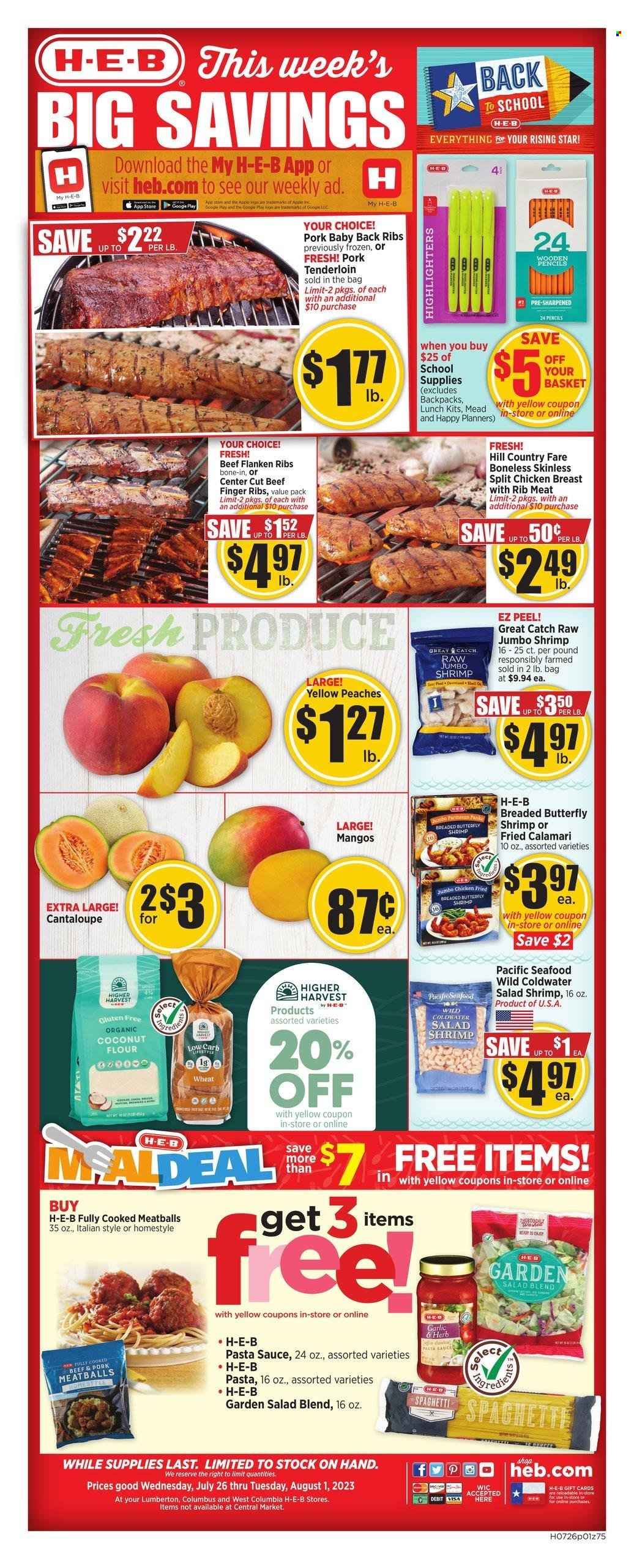 H-E-B ad - 07/26/2023 - 08/01/2023. Page 1