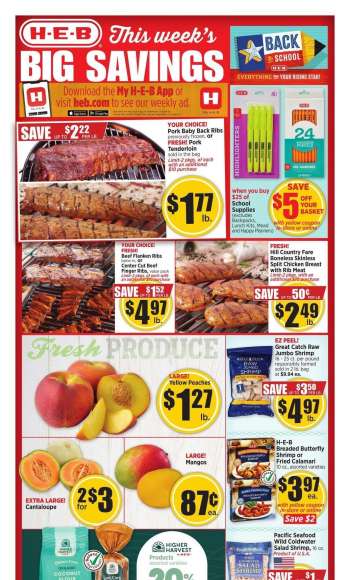 H-E-B Flyer - 07/26/2023 - 08/01/2023.