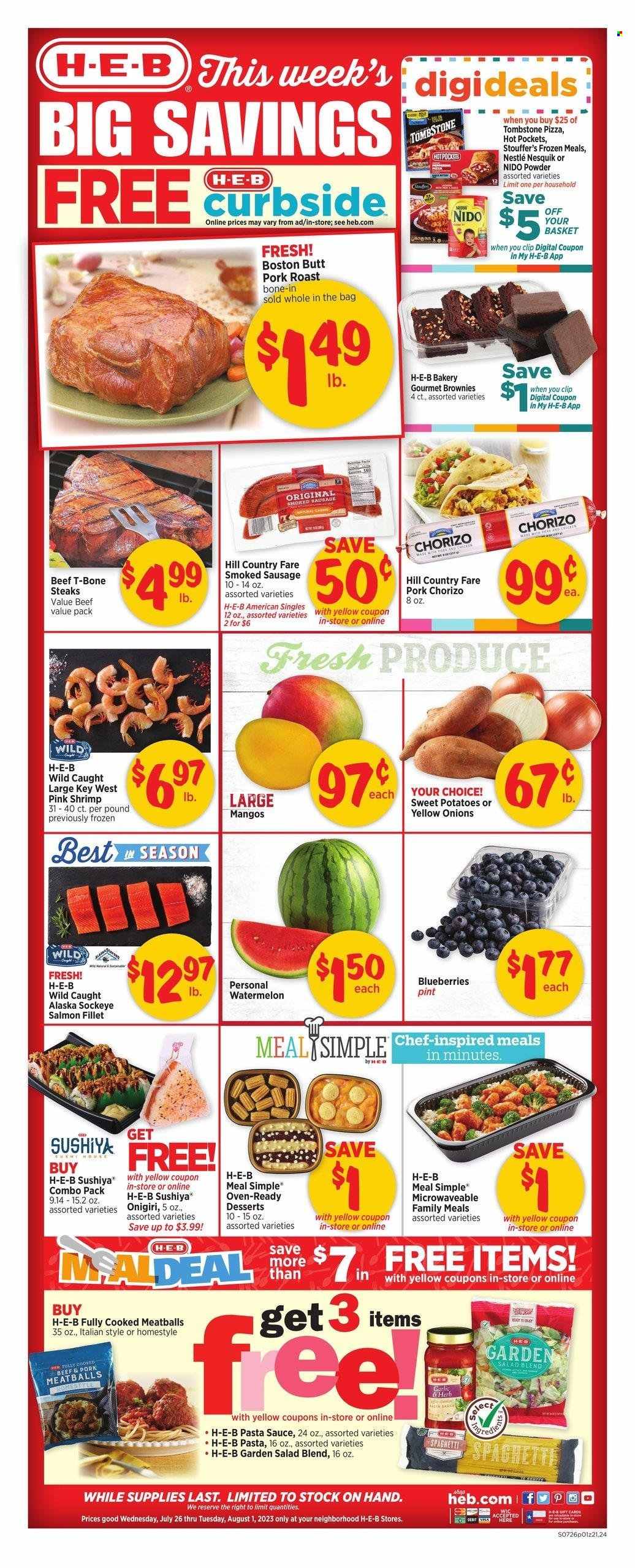 H-E-B ad - 07/26/2023 - 08/01/2023. Page 1