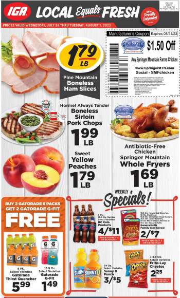 IGA Flyer - 07/26/2023 - 08/01/2023.