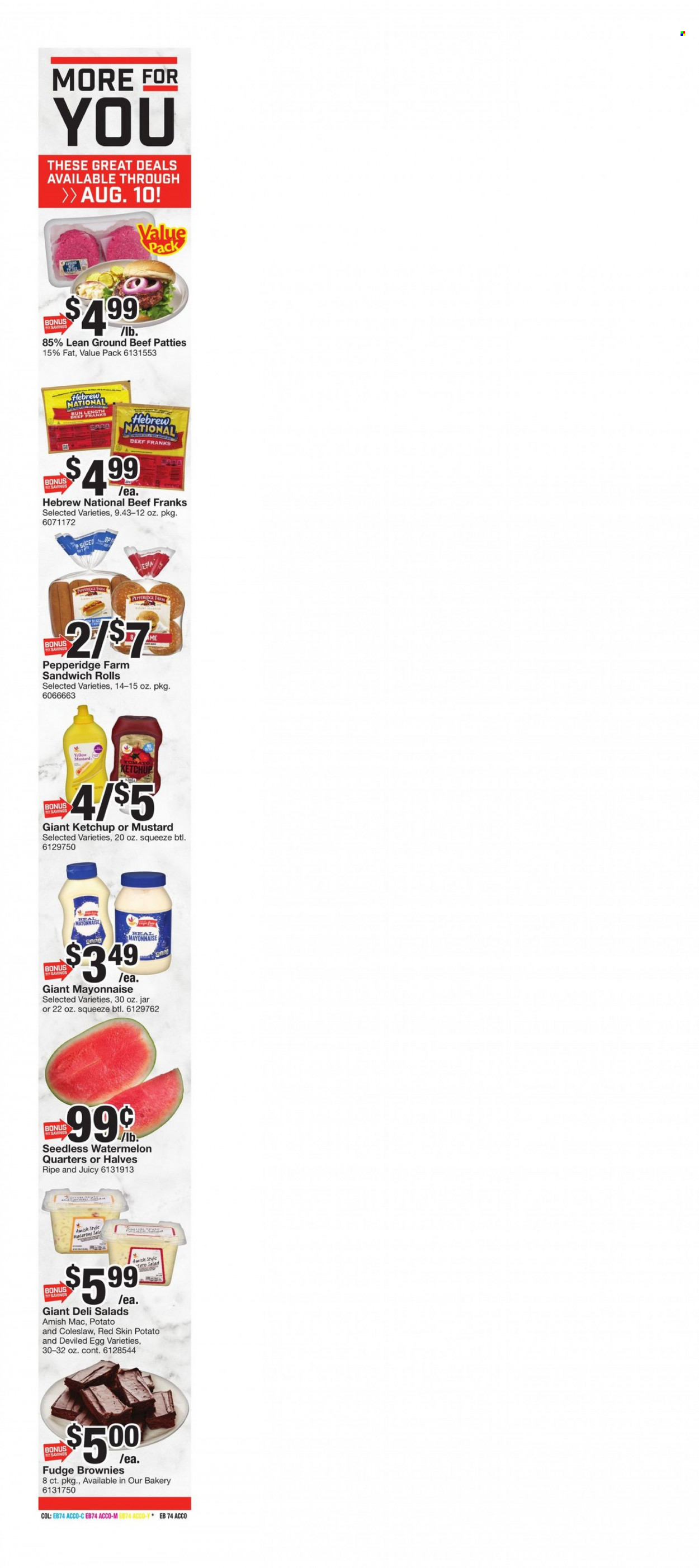 Giant Food ad - 07/28/2023 - 08/03/2023. Page 3