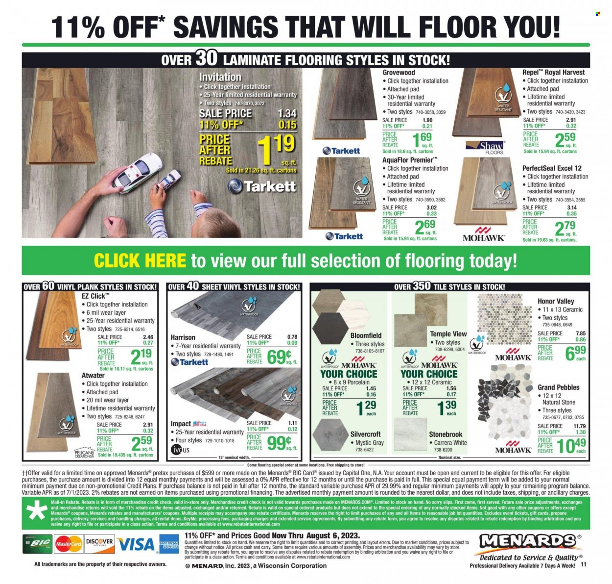 Menards ad - 07/27/2023 - 08/06/2023. Page 21