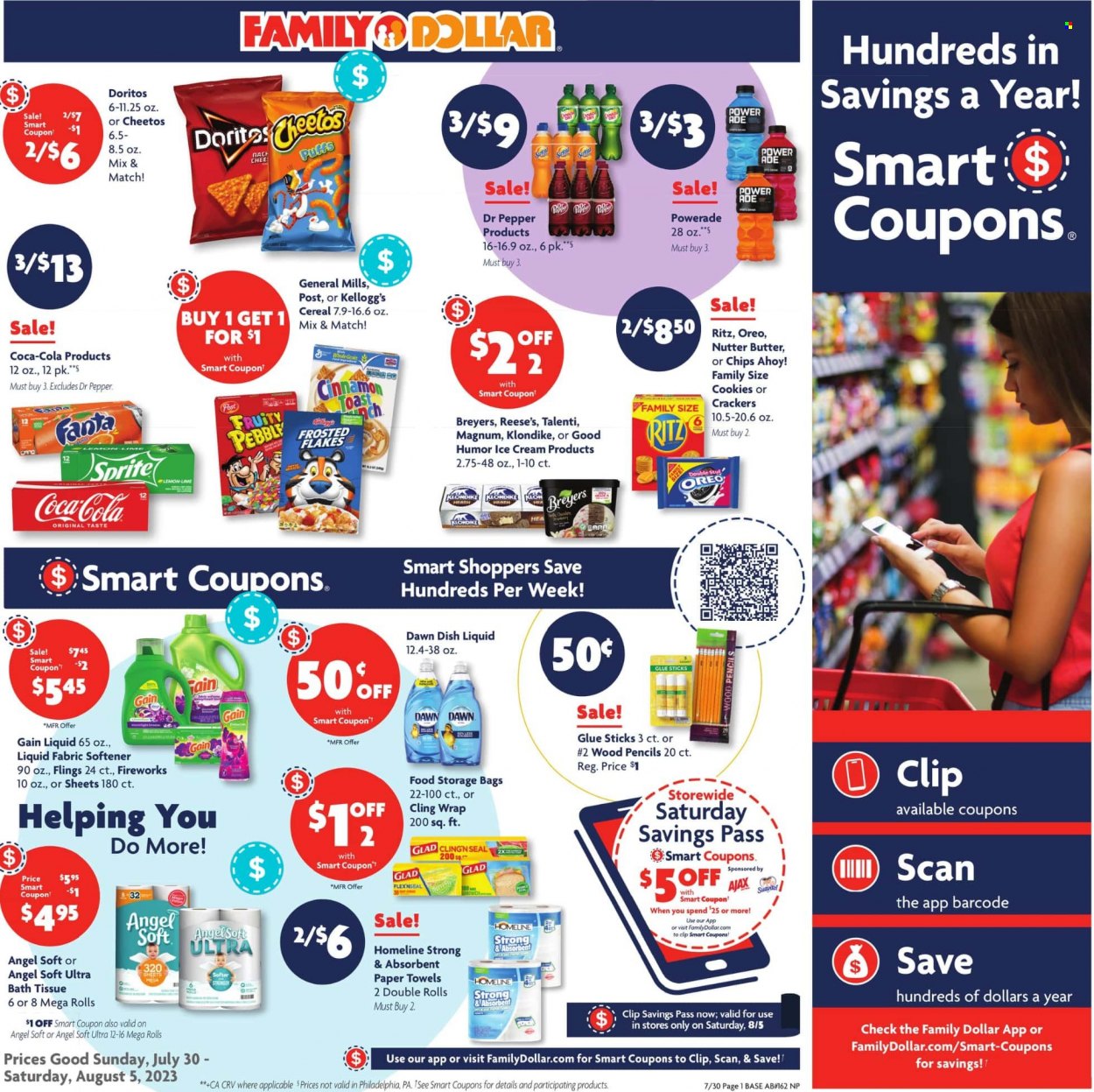 Family Dollar ad - 07/30/2023 - 08/05/2023. Page 1