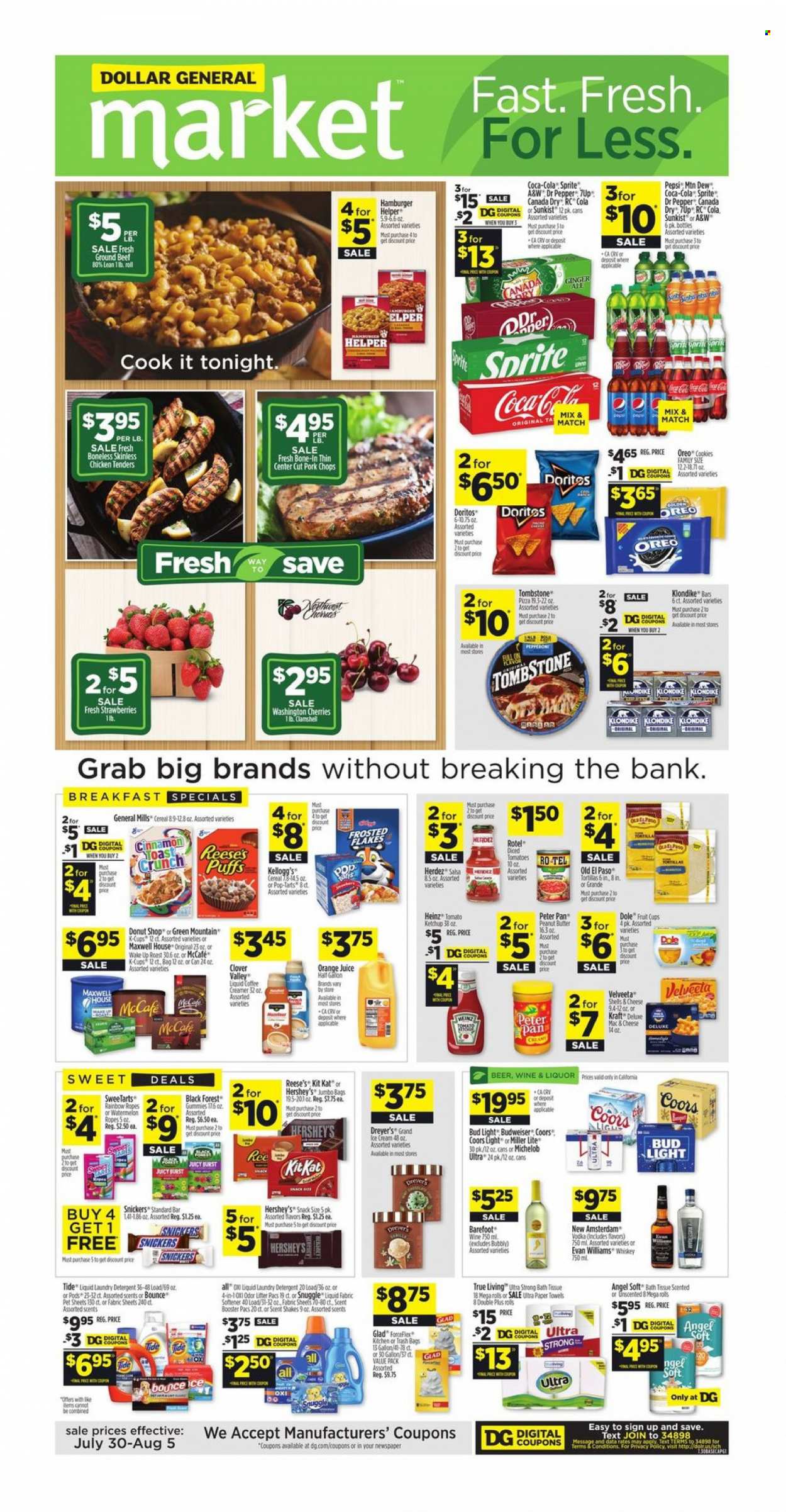 Dollar General ad - 07/30/2023 - 08/05/2023. Page 1