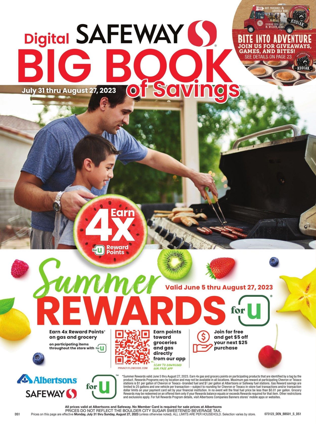 Safeway ad - 07/31/2023 - 08/27/2023. Page 1
