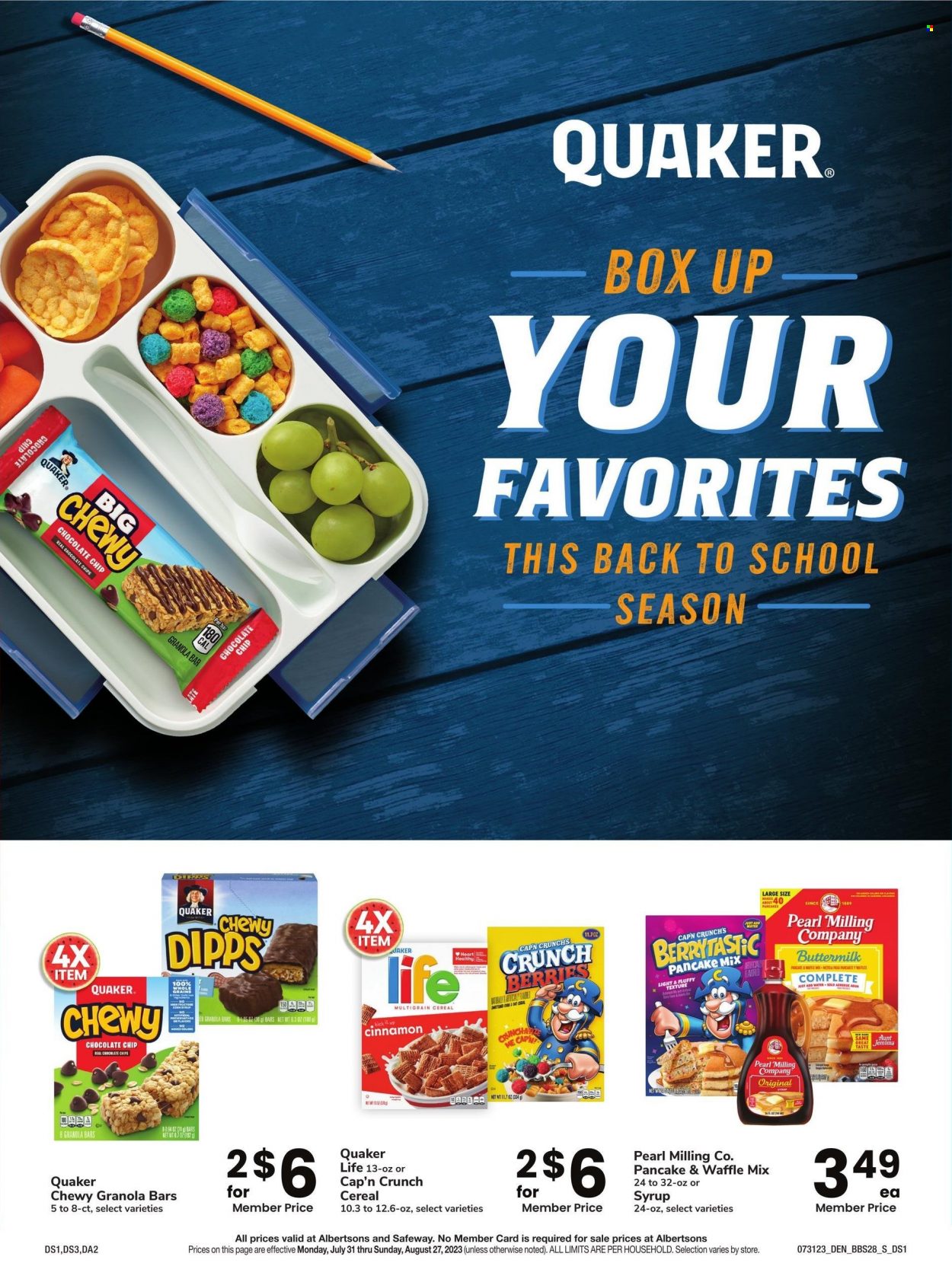 Safeway ad - 07/31/2023 - 08/27/2023. Page 7