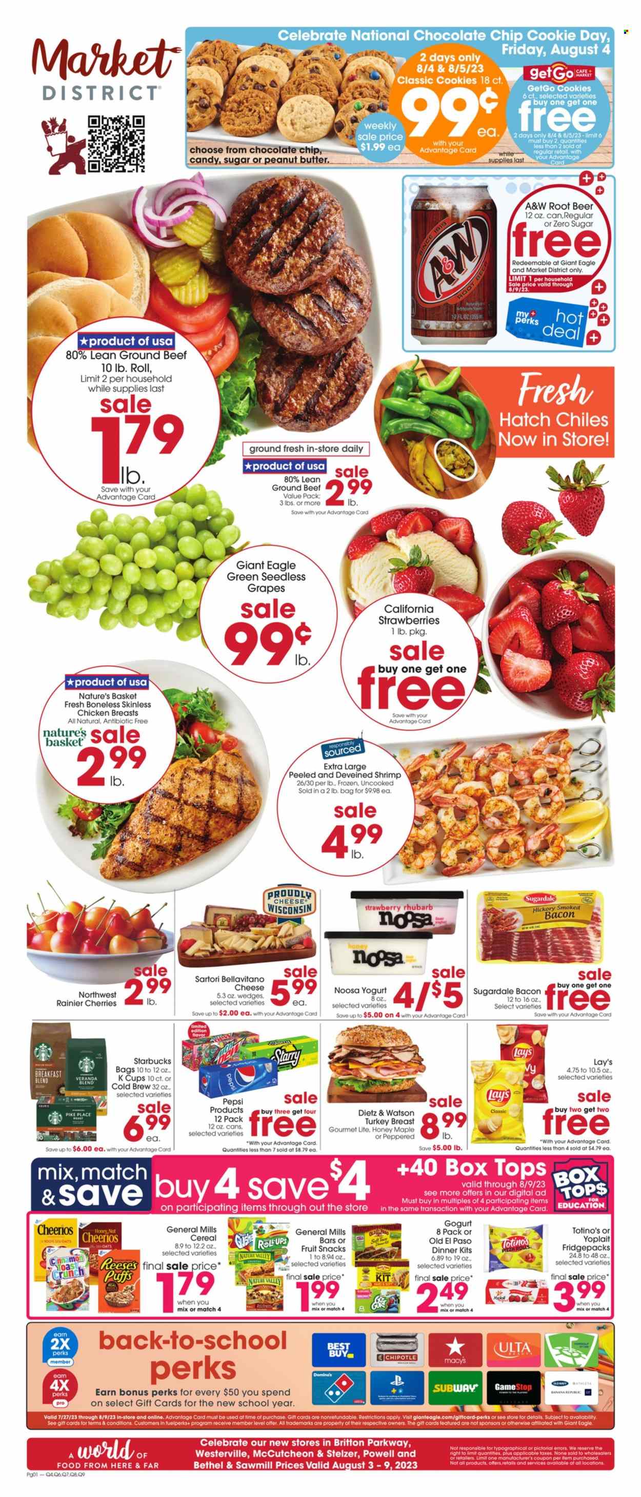 Giant Eagle ad - 08/03/2023 - 08/09/2023. Page 1