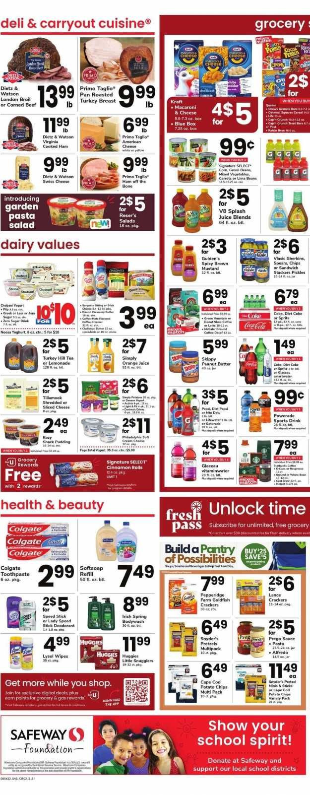 Safeway ad - 08/04/2023 - 08/10/2023. Page 5