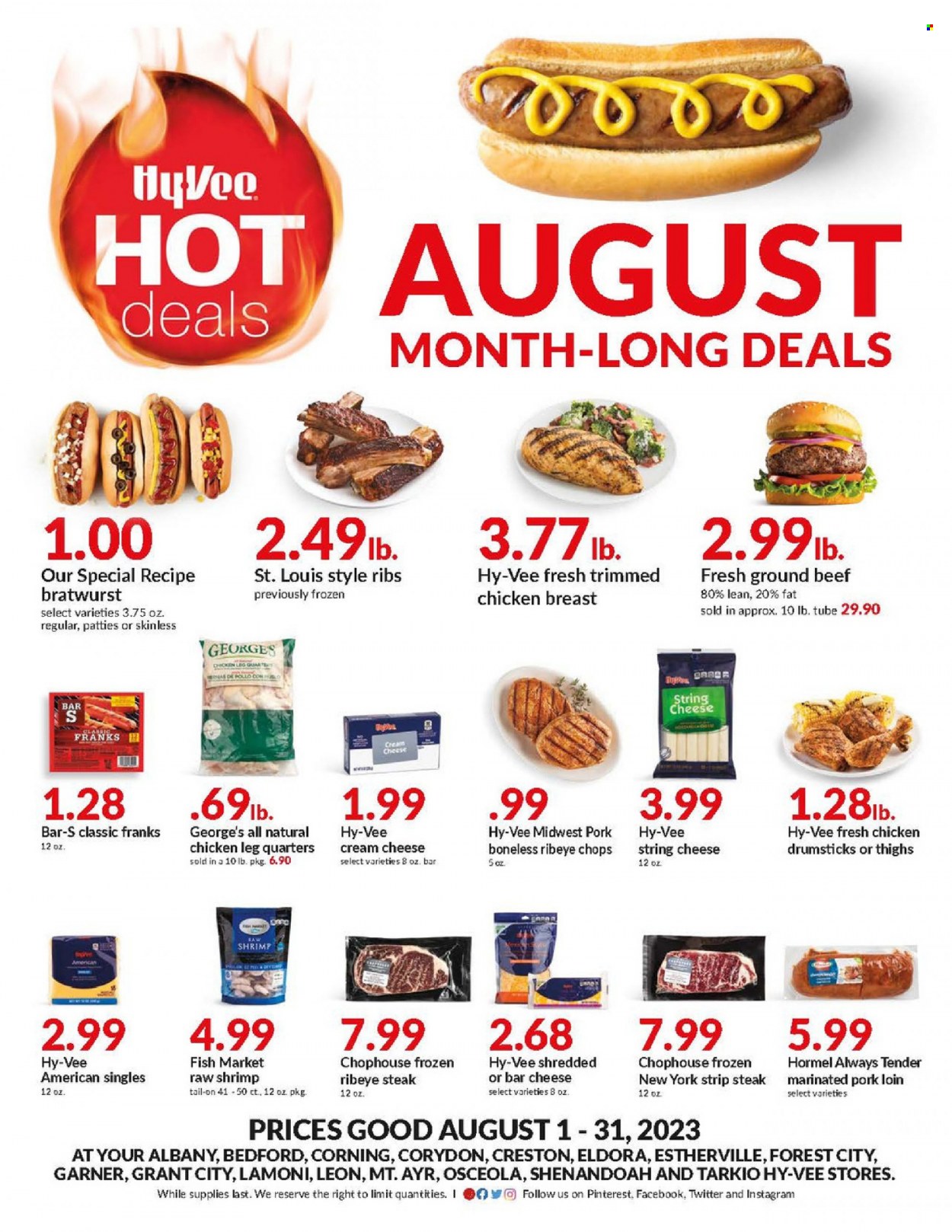 Hy-Vee ad - 08/01/2023 - 08/31/2023. Page 1