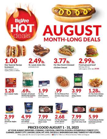 Hy-Vee Flyer - 08/01/2023 - 08/31/2023.