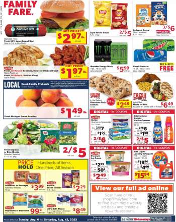 Family Fare Flyer - 08/06/2023 - 08/12/2023.