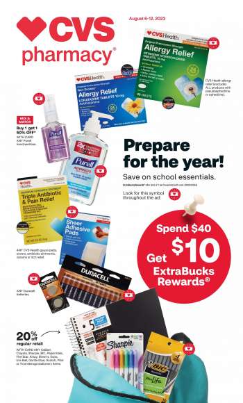 CVS Pharmacy Flyer - 08/06/2023 - 08/12/2023.
