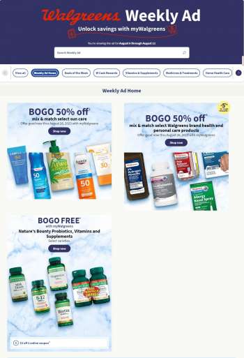 Walgreens Flyer - 08/06/2023 - 08/12/2023.