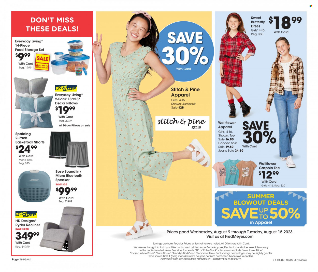 Fred Meyer ad - 08/09/2023 - 08/15/2023. Page 16