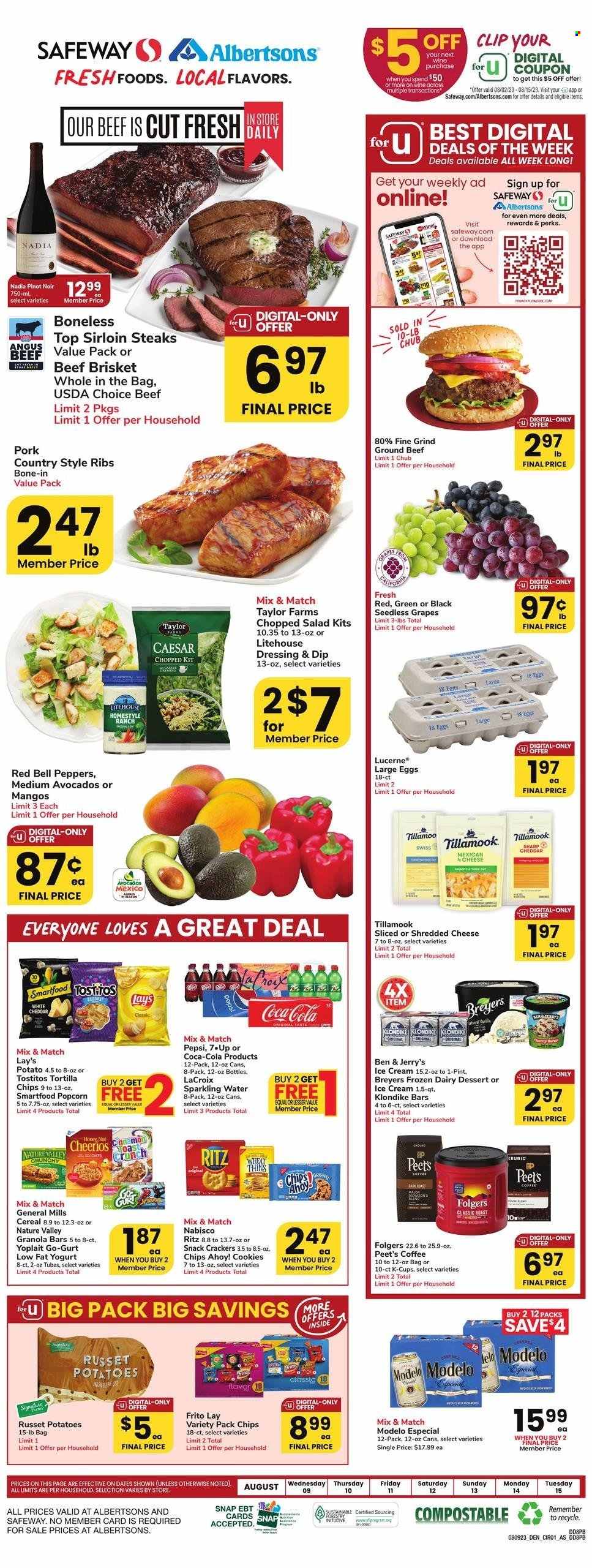 Albertsons ad - 08/09/2023 - 08/15/2023. Page 1