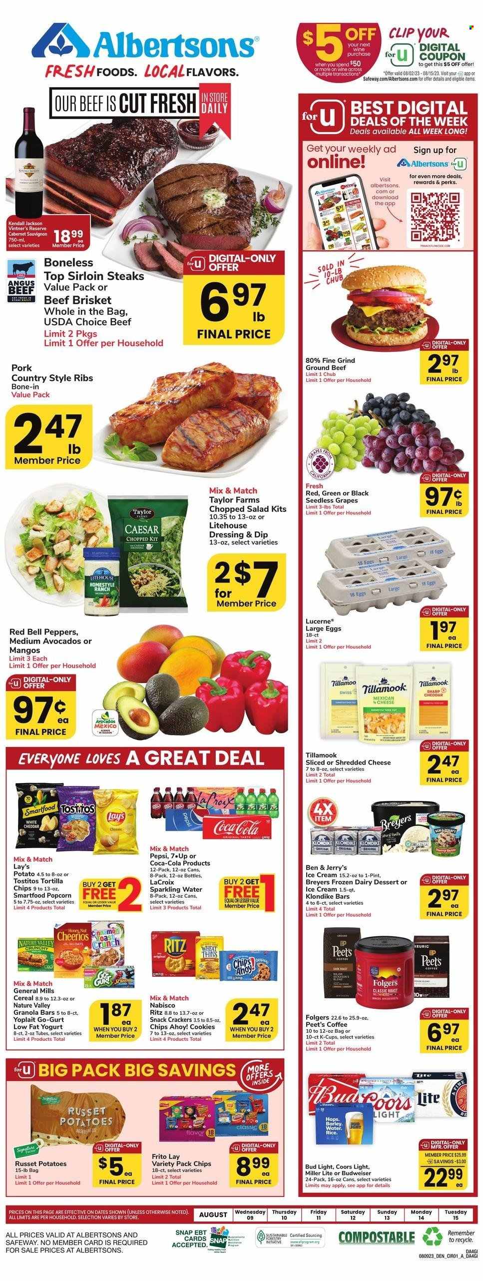 Albertsons ad - 08/09/2023 - 08/15/2023. Page 1