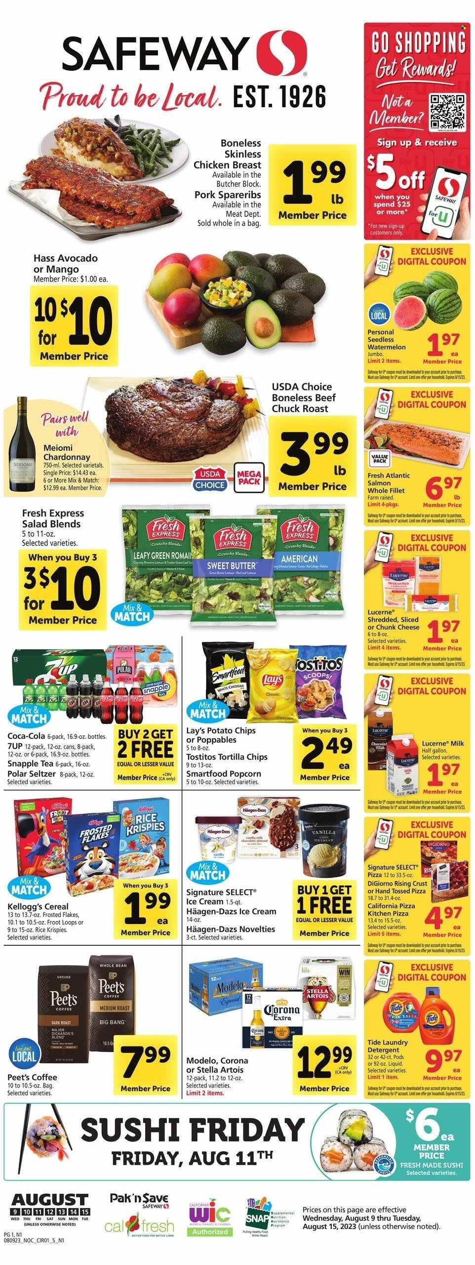 Safeway ad - 08/09/2023 - 08/15/2023. Page 1