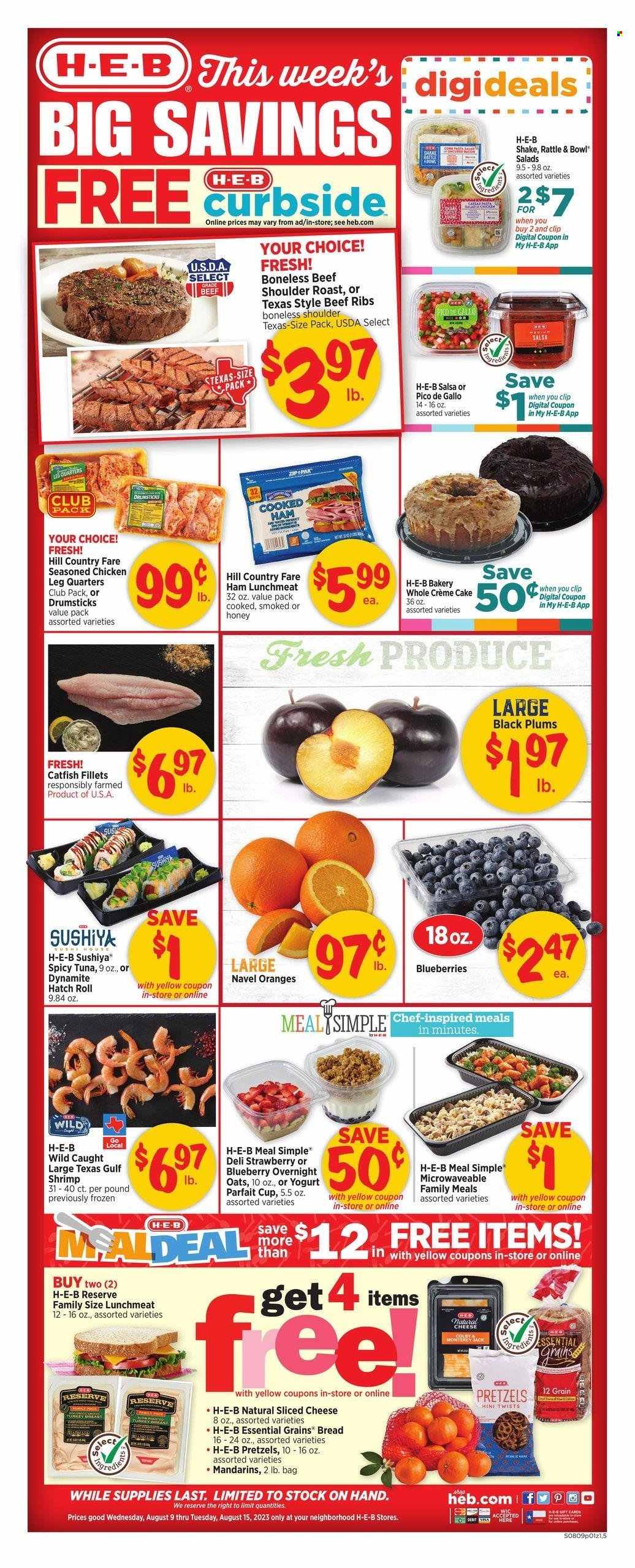 H-E-B ad - 08/09/2023 - 08/15/2023. Page 1