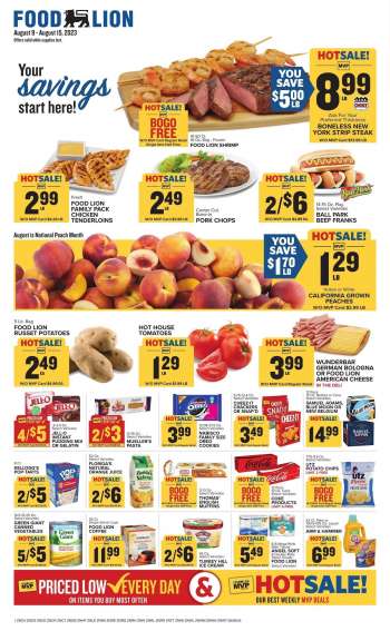 Food Lion Flyer - 08/09/2023 - 08/15/2023.