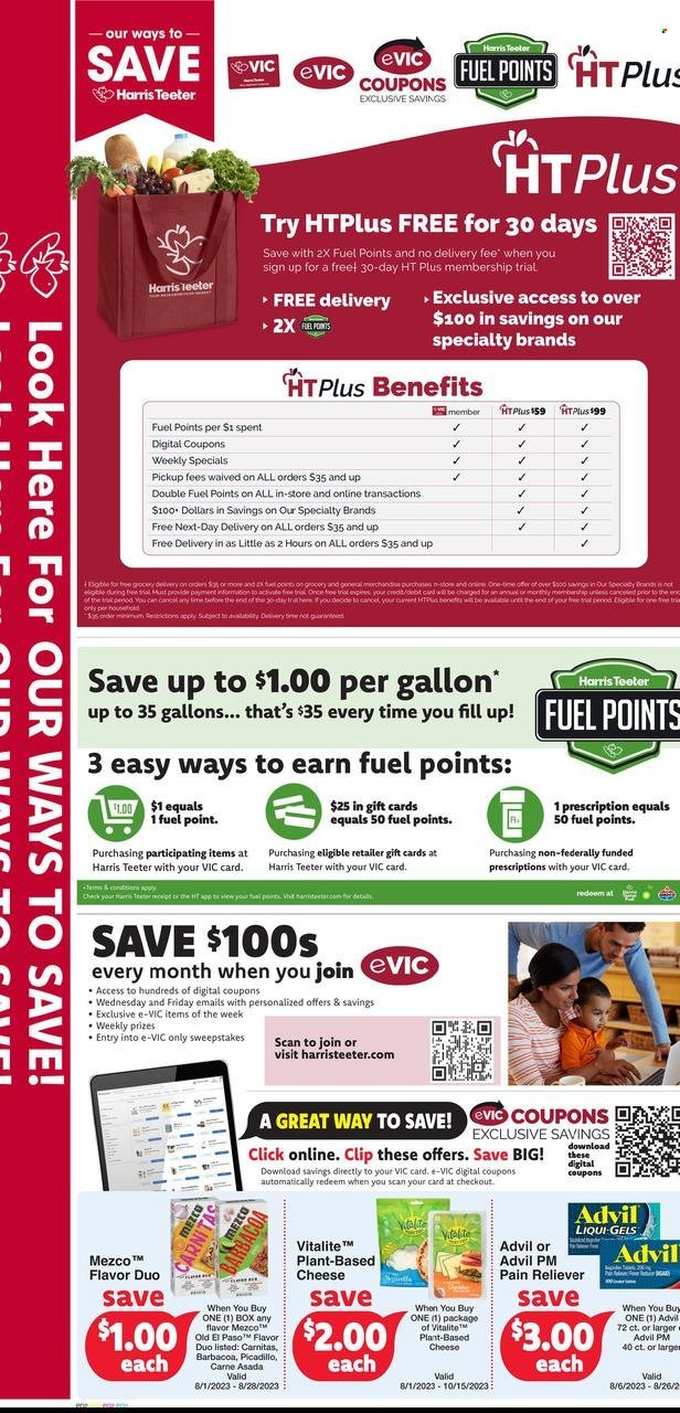 Harris Teeter ad - 08/09/2023 - 08/15/2023. Page 9