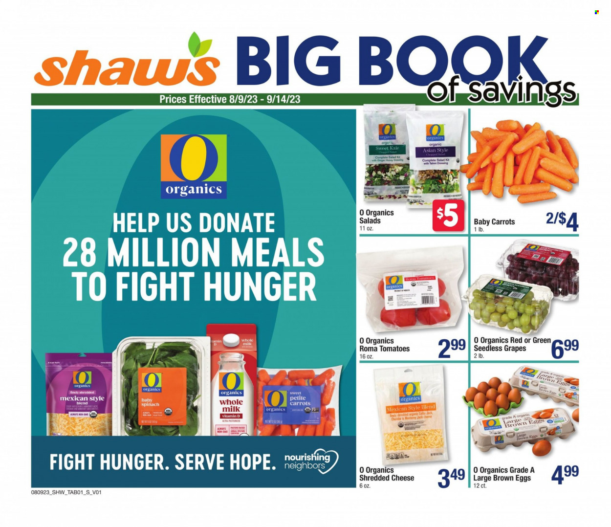 Shaw’s ad - 08/09/2023 - 09/14/2023. Page 1