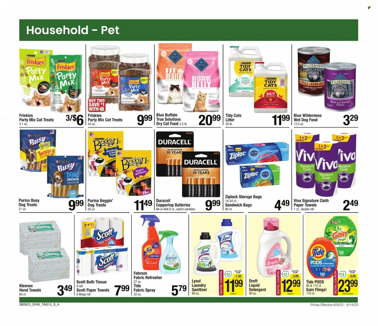 Shaw’s ad - 08/09/2023 - 09/14/2023. Page 15