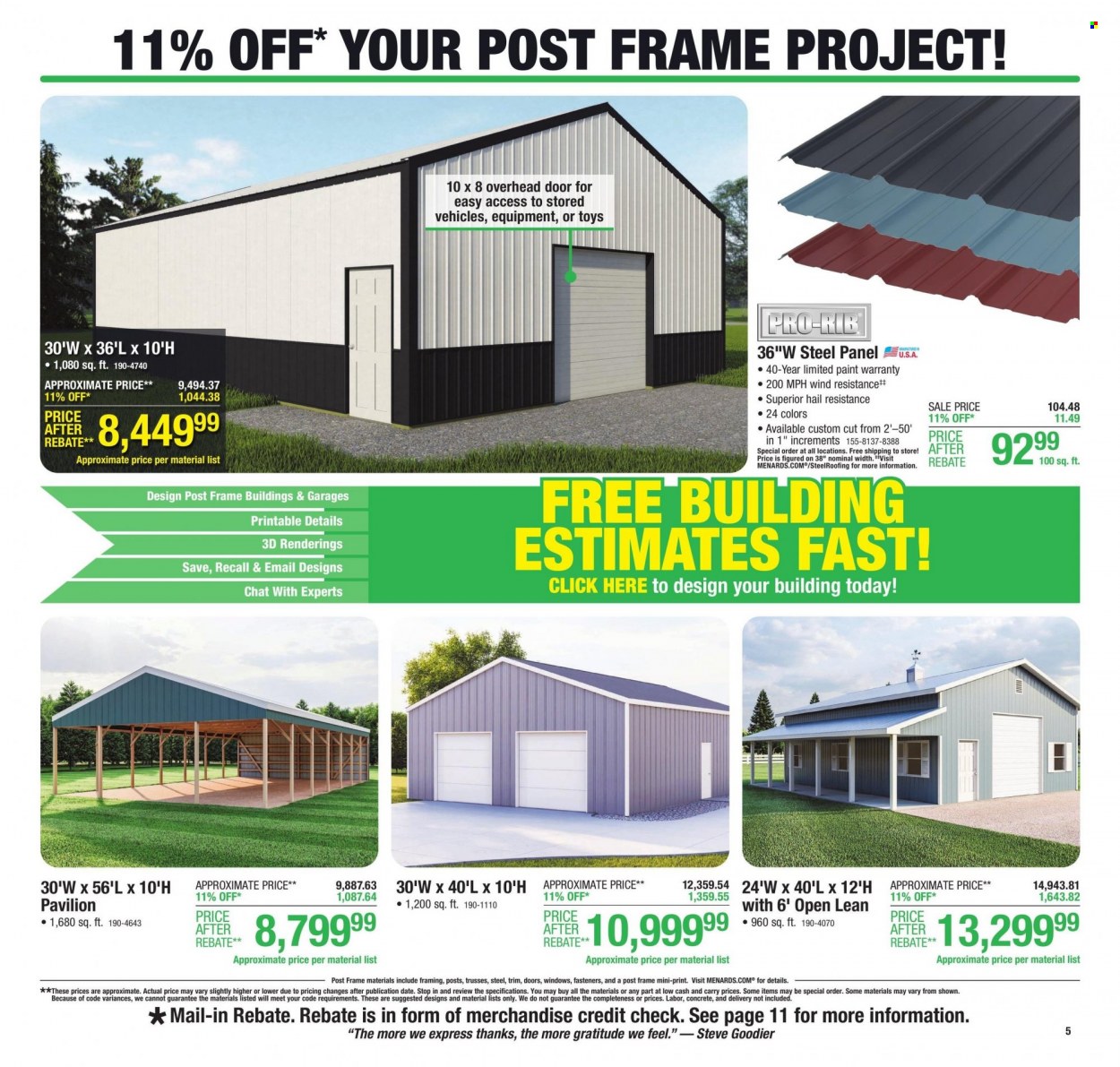 Menards ad - 08/10/2023 - 08/20/2023. Page 9