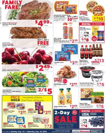 Family Fare Flyer - 08/13/2023 - 08/19/2023.