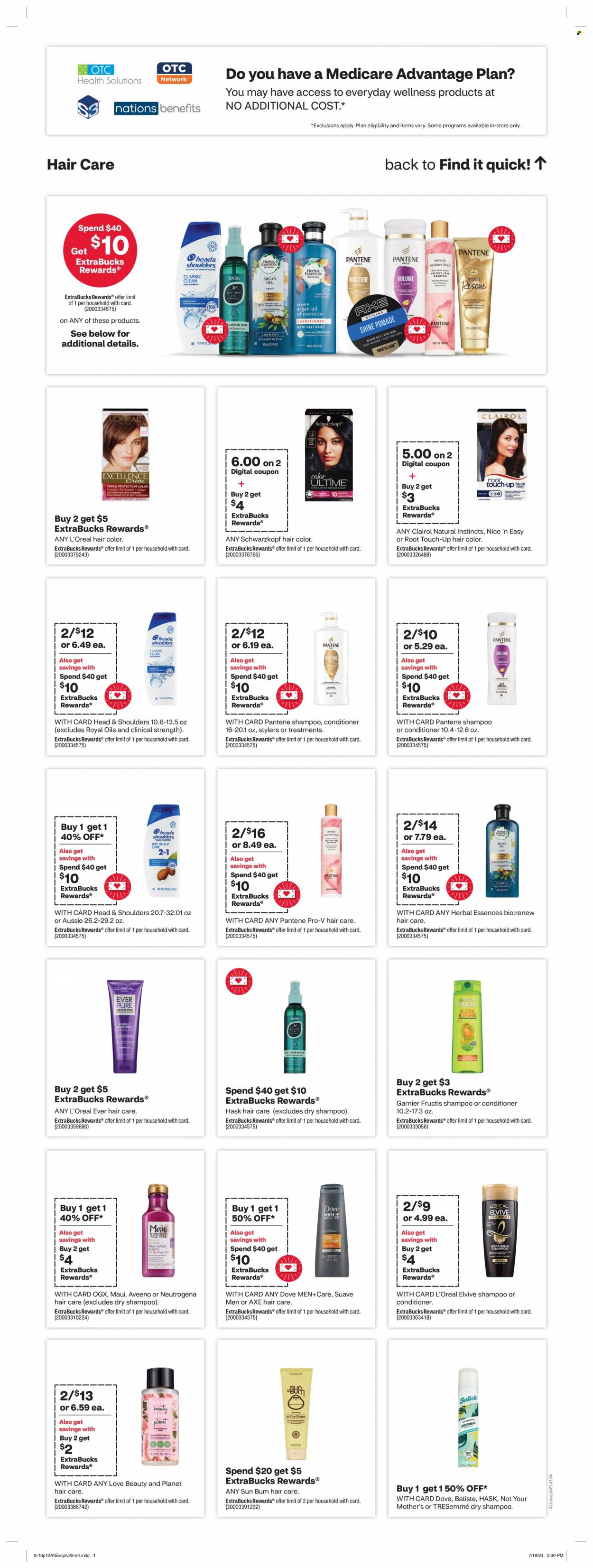 CVS Pharmacy ad - 08/13/2023 - 08/19/2023. Page 12