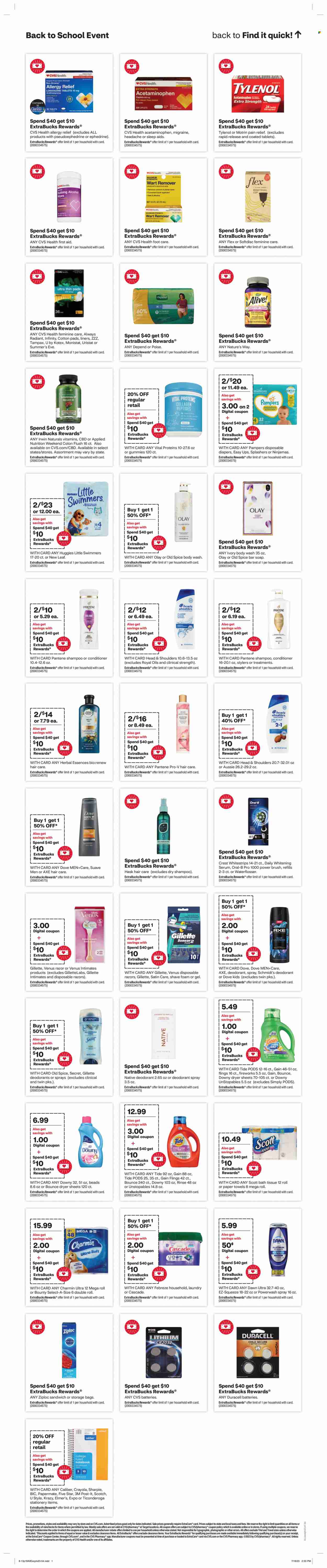 CVS Pharmacy ad - 08/13/2023 - 08/19/2023. Page 19