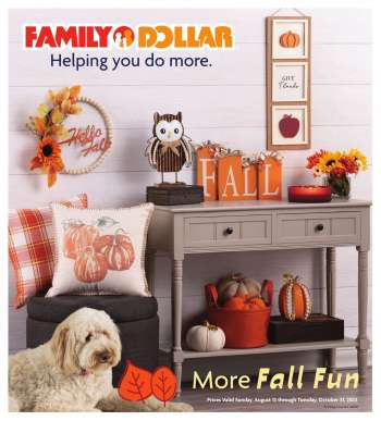 Family Dollar Flyer - August 13, 2023 - August 26, 2023.