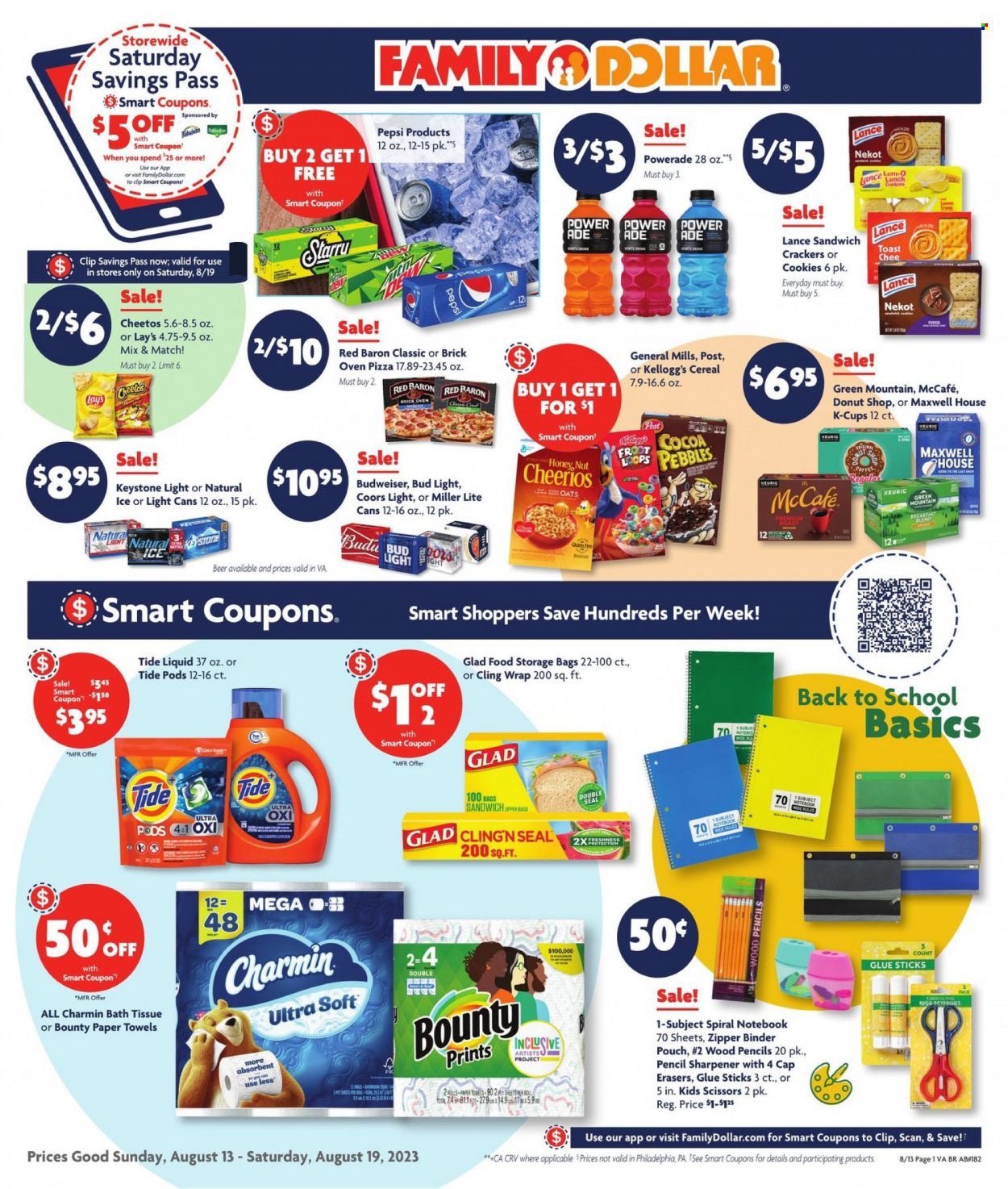 Family Dollar ad - 08/13/2023 - 08/19/2023. Page 1
