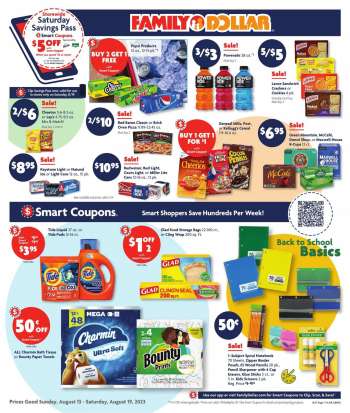 Family Dollar Flyer - August 13, 2023 - August 19, 2023.