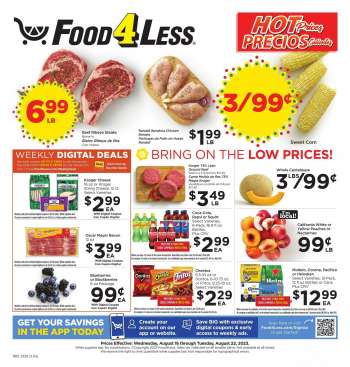 Food 4 Less Flyer - 08/16/2023 - 08/22/2023.