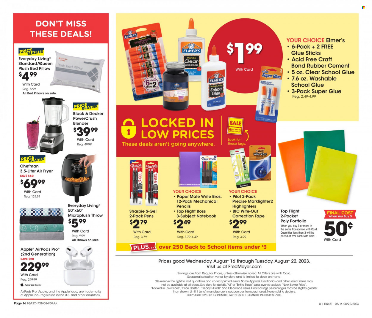 Fred Meyer ad - 08/16/2023 - 08/22/2023. Page 16