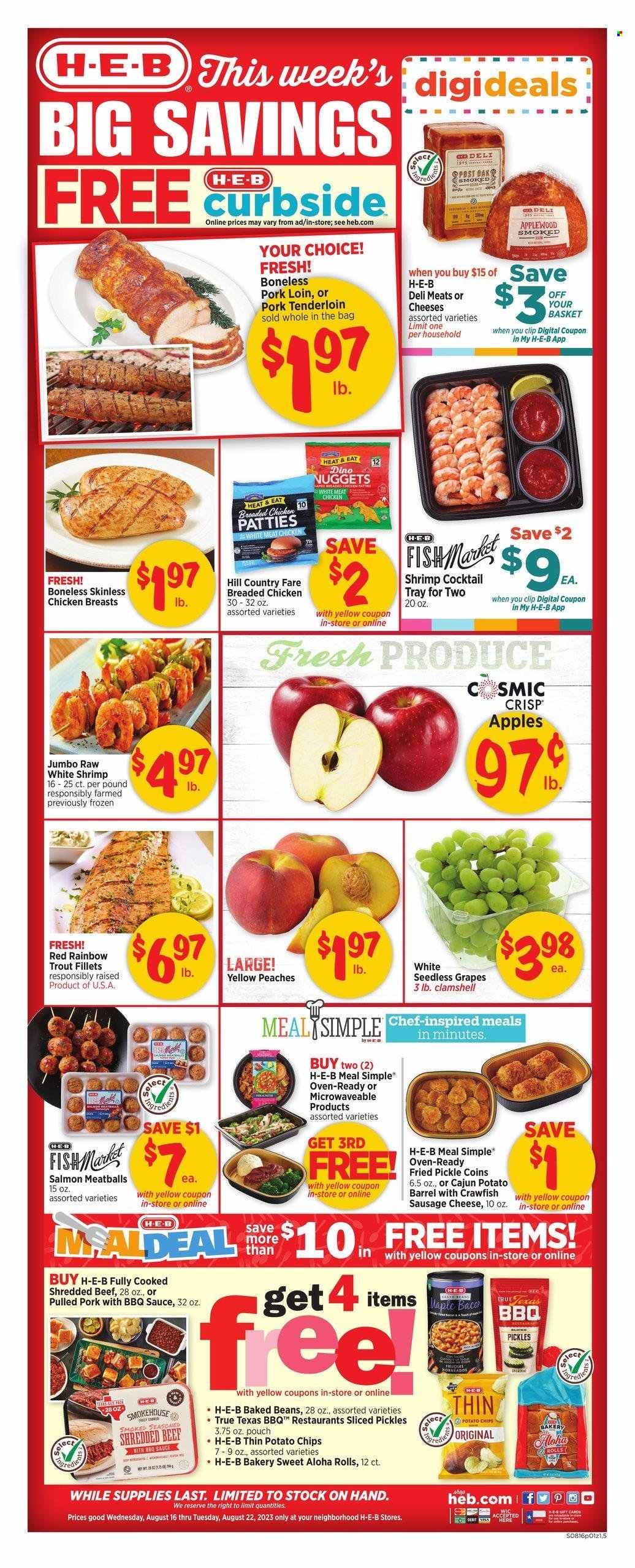 H-E-B ad - 08/16/2023 - 08/22/2023. Page 1