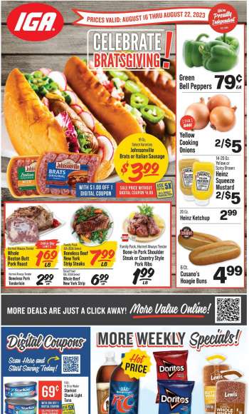 IGA Flyer - 08/16/2023 - 08/22/2023.