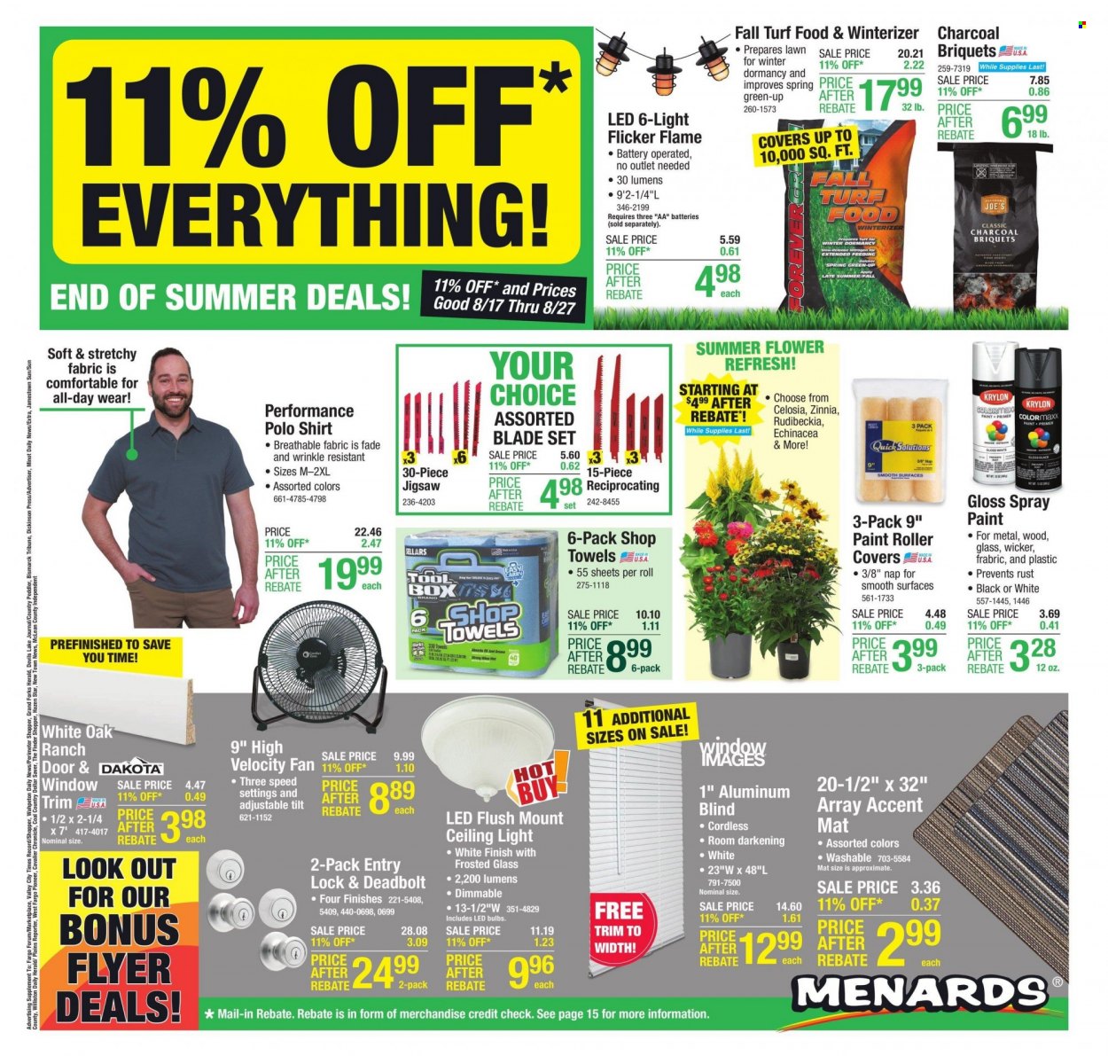 Menards ad - 08/16/2023 - 08/27/2023. Page 1